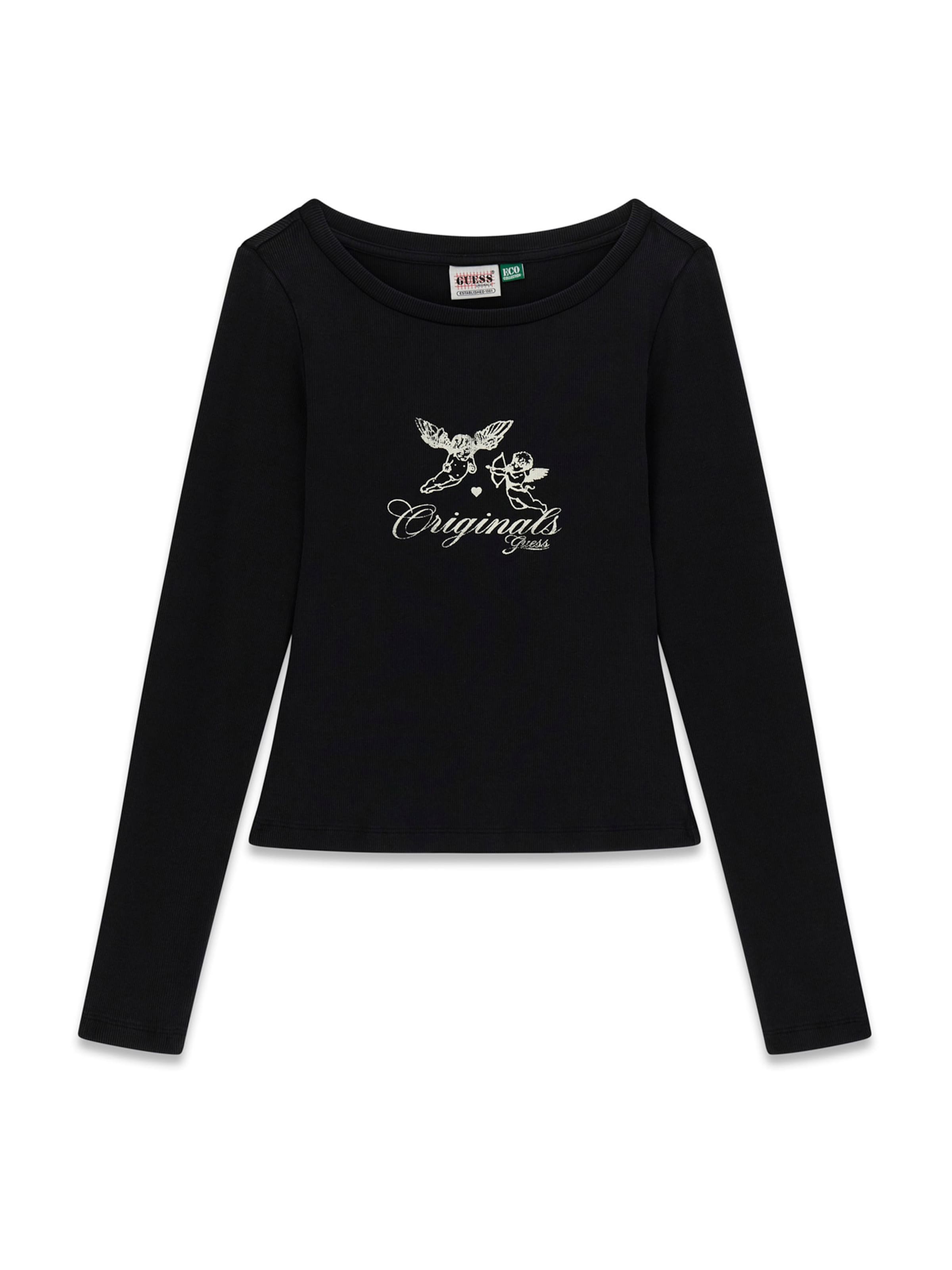 GUESS Originals Shirt in Black: front