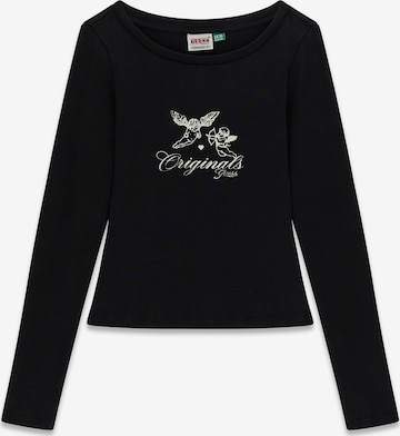 T-shirt GUESS Originals en noir : devant