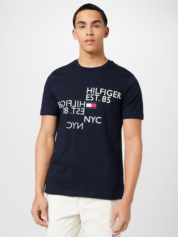 TOMMY HILFIGER - Camiseta en azul: frente