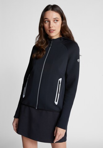 North Sails Athletic Zip-Up Hoodie in Black