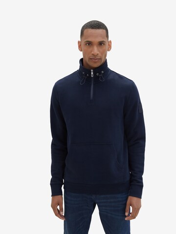 Sweat-shirt TOM TAILOR en bleu : devant