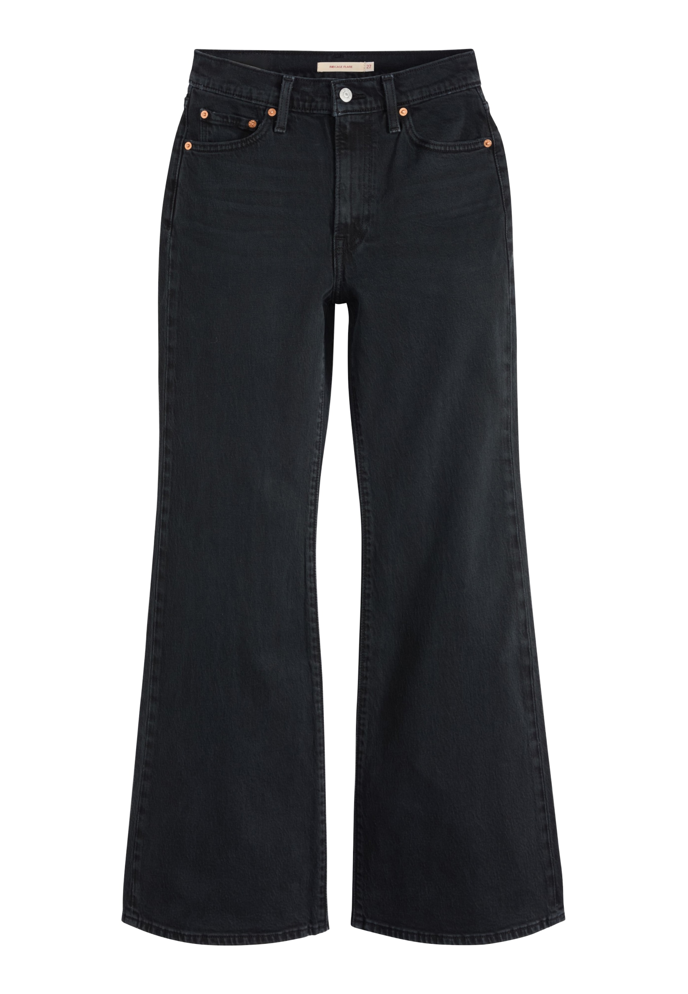 Flared Jeans 'RIBCAGE' di LEVI'S ® in nero: frontale