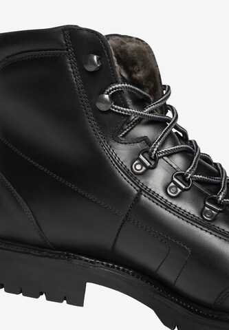 Henry Stevens Lace-Up Boots 'Barkley' in Black