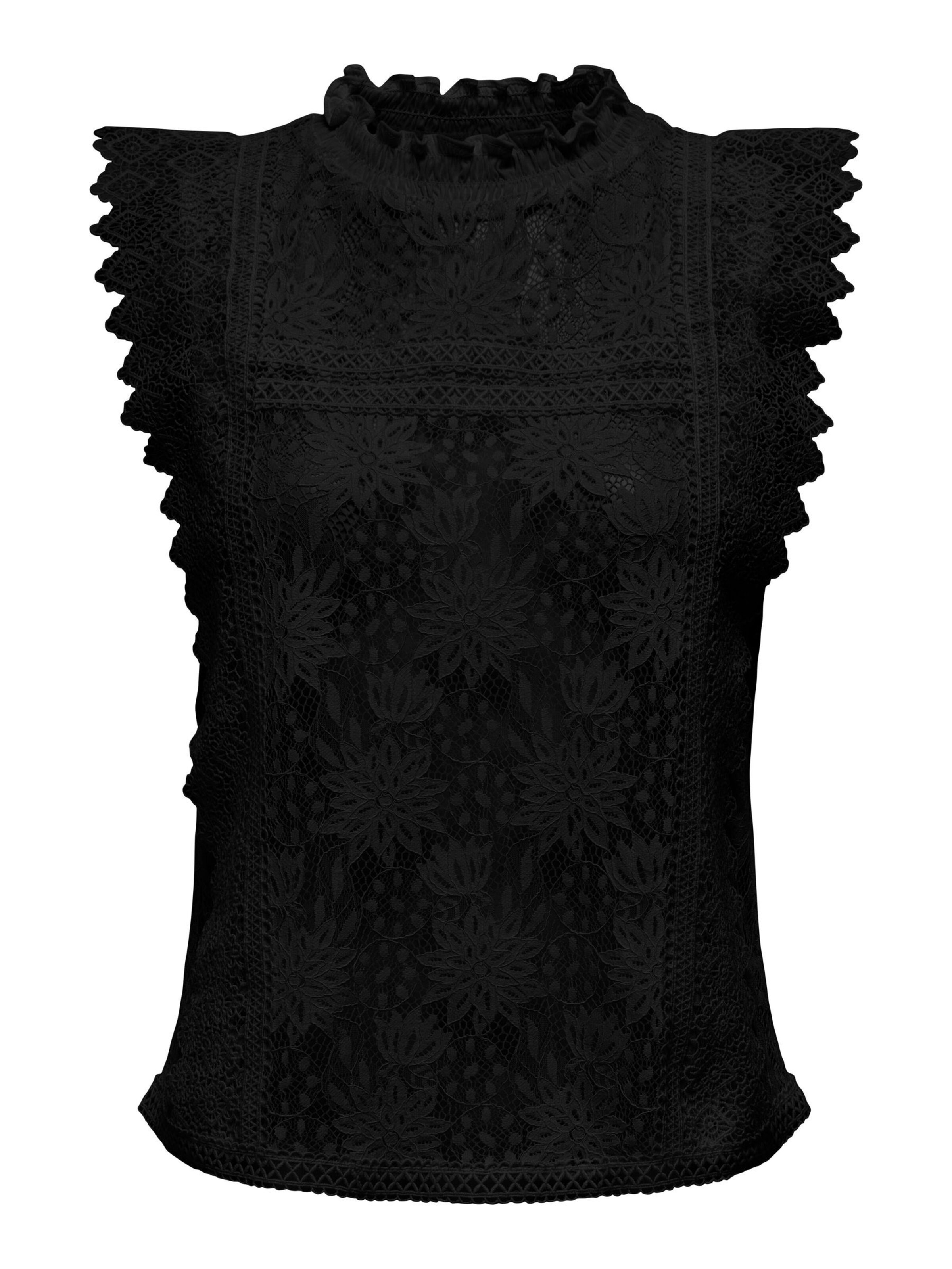 Chemisier 'ONLGillian' ONLY en noir : devant