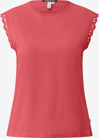 QS T-Shirt in Rot: Vorderseite