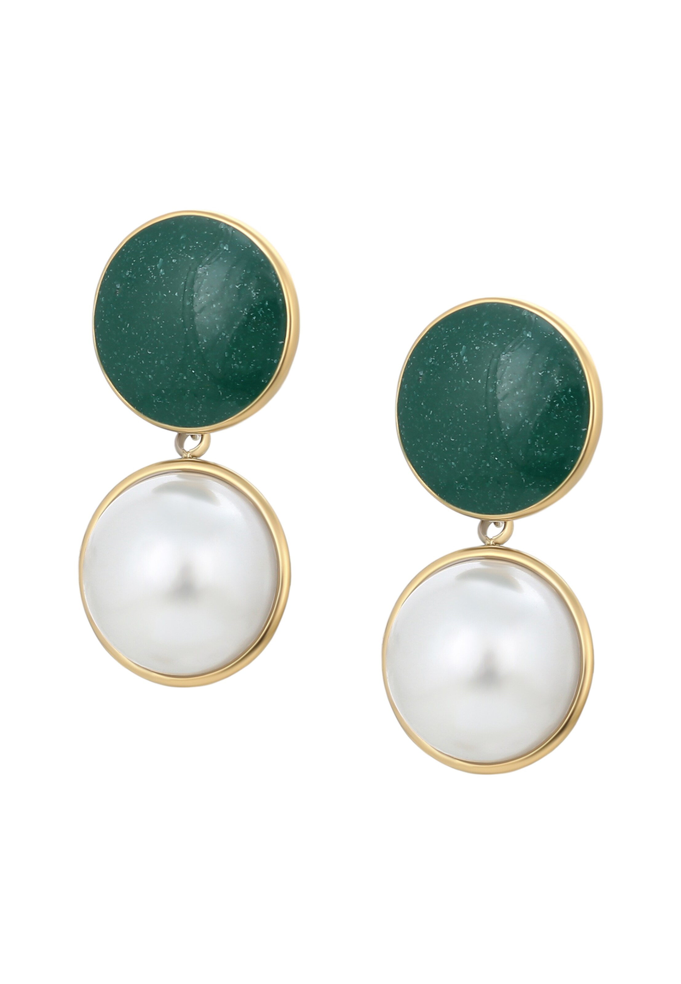 faina Earrings in Gold: front