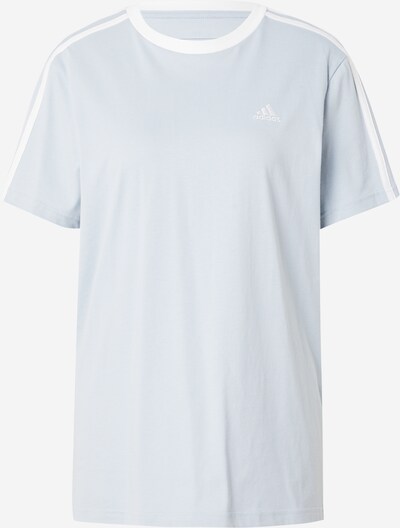 ADIDAS SPORTSWEAR Sporta krekls 'Essentials 3-Stripes', krāsa - pasteļzils / balts, Preces skats