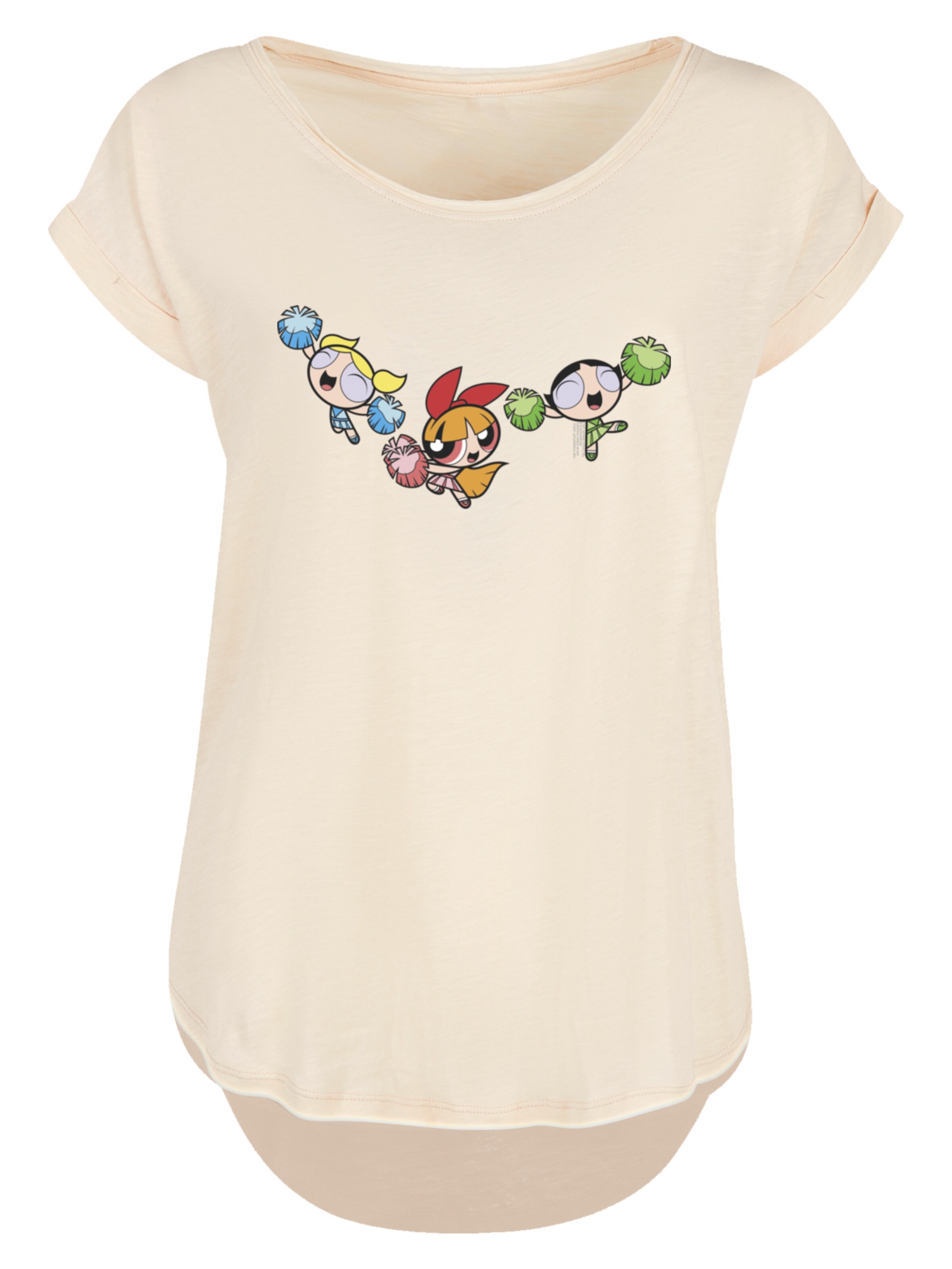 F4NT4STIC Shirt 'Powerpuff Girls Cheerleaders' in Beige: front
