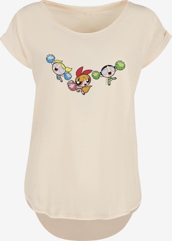 T-shirt 'Powerpuff Girls Cheerleaders' F4NT4STIC en beige : devant