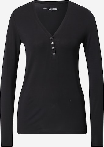 SCHIESSER Nattskjorte i svart: forside
