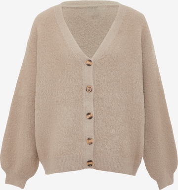 Poomi Knit Cardigan in Beige: front