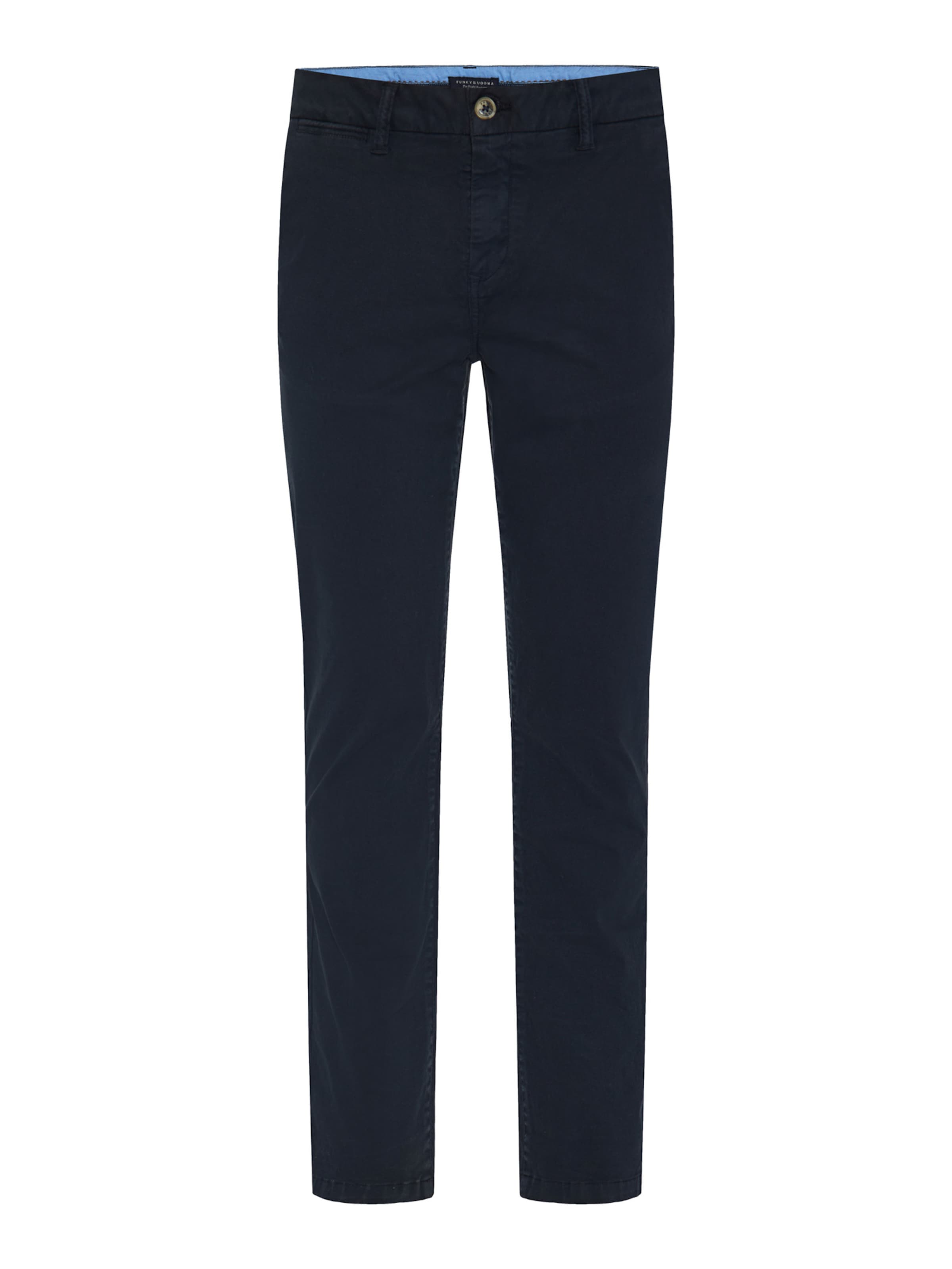 Funky Buddha Regular Chinobyxa i blå: framsida