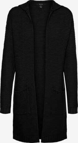 VERO MODA Knit Cardigan in Black: front