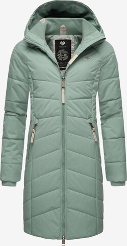 Ragwear Winter Coat 'Dizzie' in Green: front