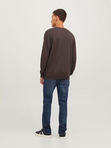 JACK & JONES Pullover in Braun