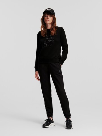 Bluză de molton de la Karl Lagerfeld pe negru