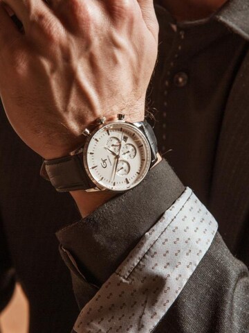 GT Collection - Reloj analógico 'SAPPHIRE CRYSTAL' en blanco