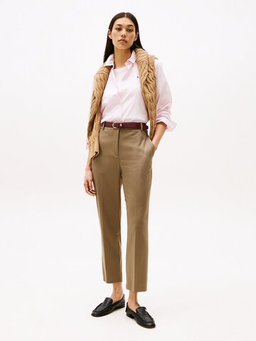 TOMMY HILFIGER Slimfit Broek in Beige