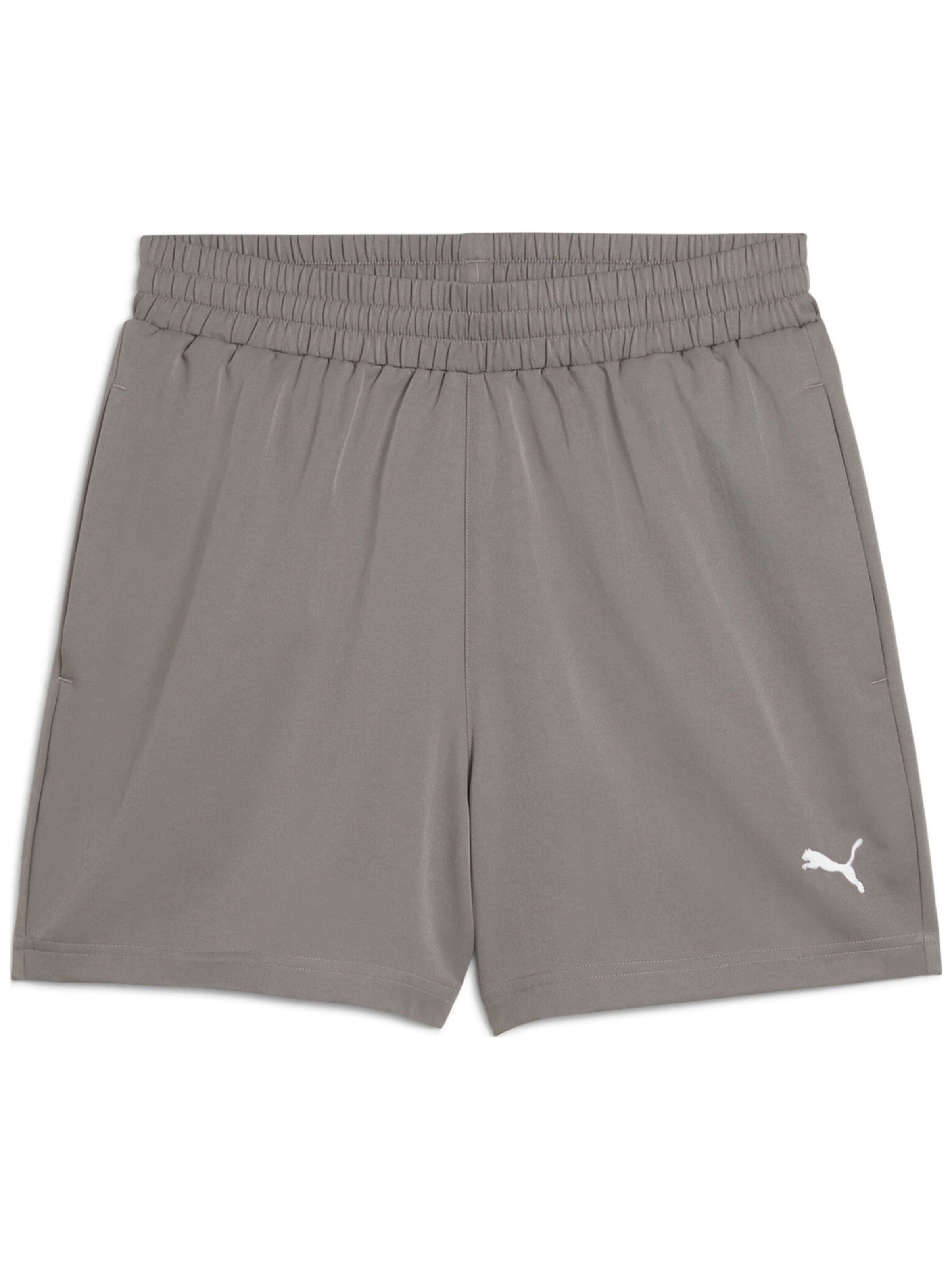 regular Pantaloni sportivi 'Puma Ess Woven Shorts 5 s Cast Iron' di PUMA in grigio: frontale