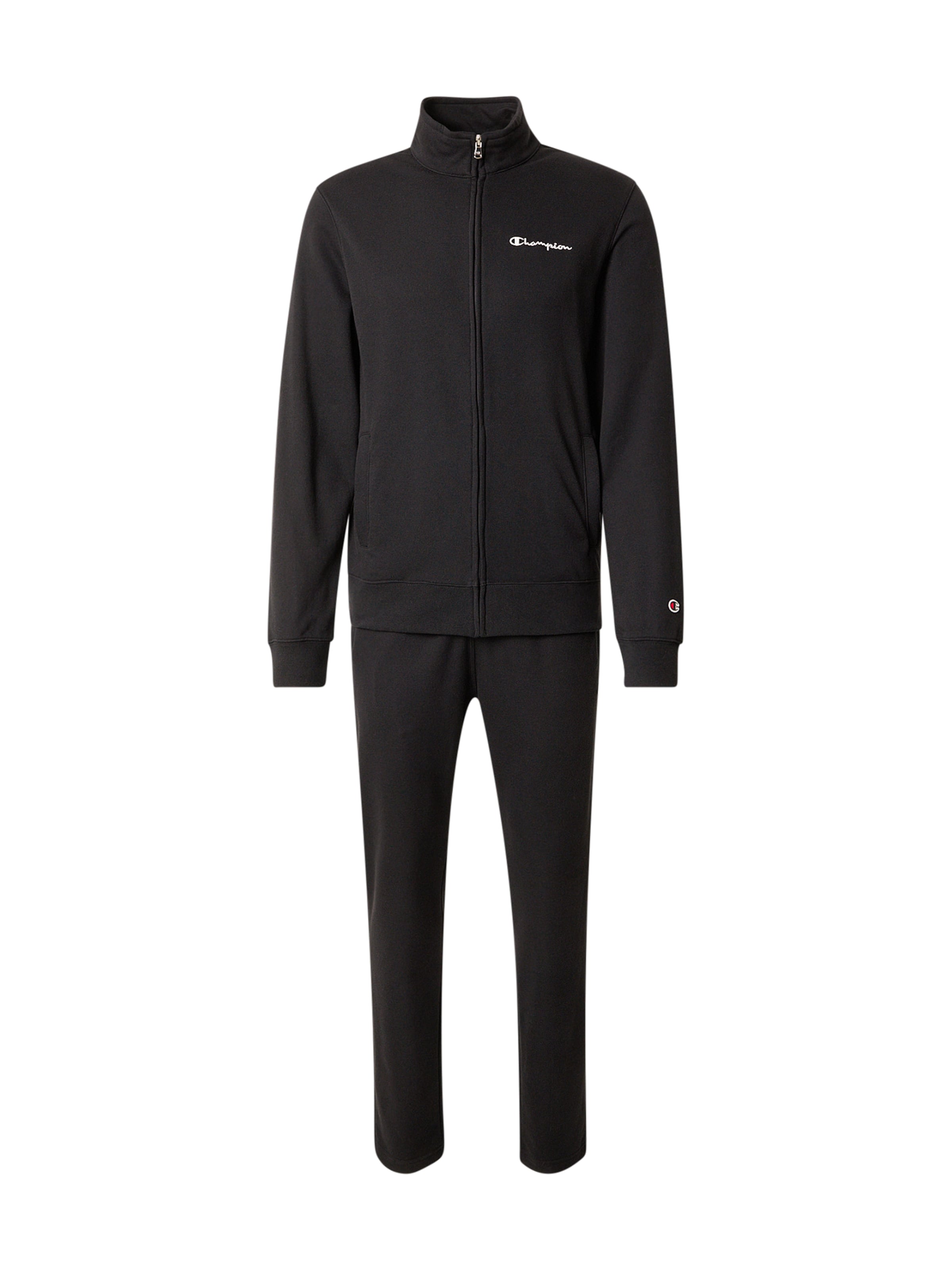 Champion Authentic Athletic Apparel Φόρμα τρεξίματος σε μαύρο: μπροστά