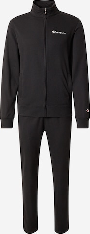 Survêtement Champion Authentic Athletic Apparel en noir : devant