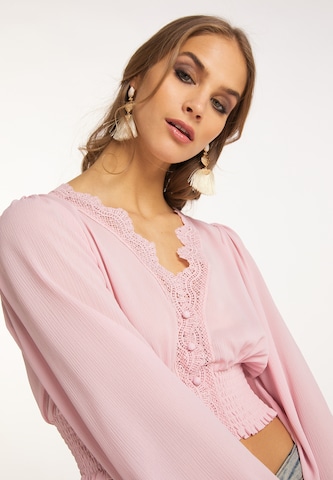 IZIA Bluse i rosa