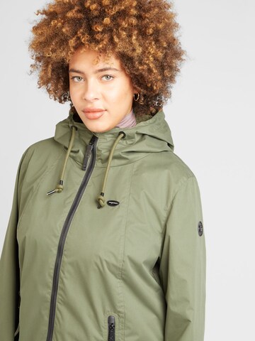 Ragwear Plus Between-season jacket 'ZUZKA' in Green