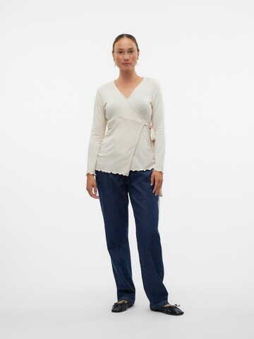 MAMALICIOUS Shirt 'MLAnisette Tess' in Beige