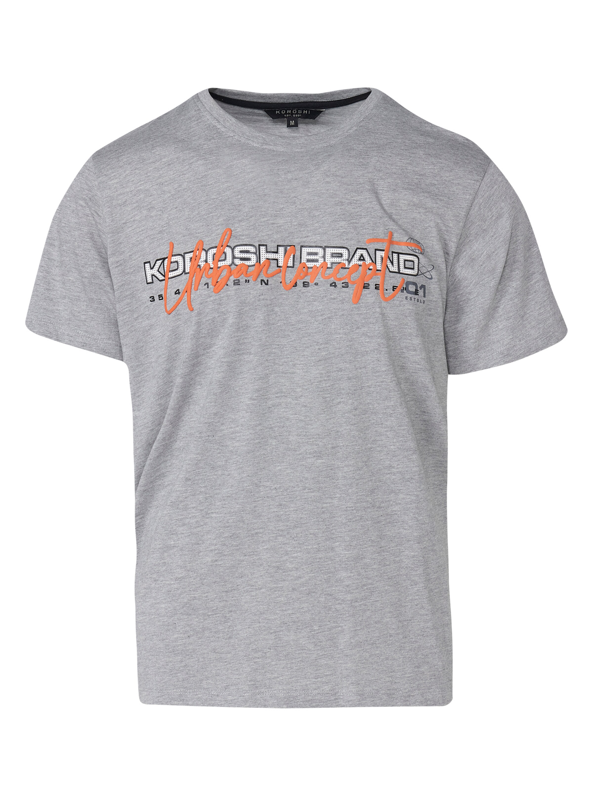 KOROSHI Shirt in Grijs: voorkant