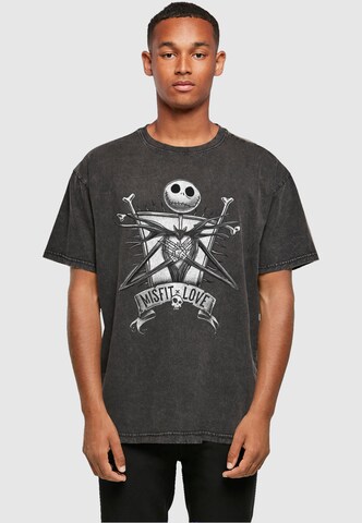ABSOLUTE CULT Shirt 'Nightmare Before Christmas - Misfits Love' in Black: front