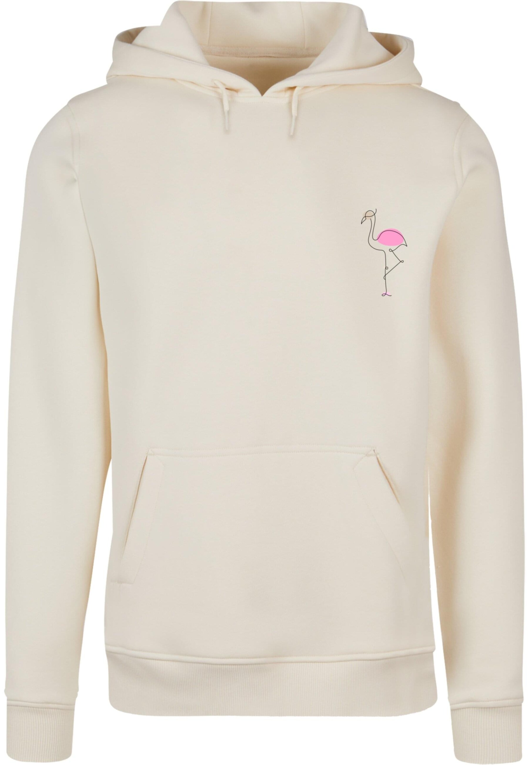 Merchcode Sweatshirt 'Flamingo' in Beige: front