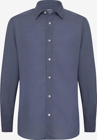 Chemise Boggi Milano en bleu : devant