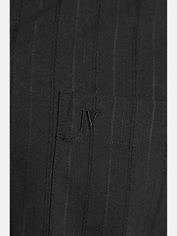 Jan Vanderstorm Comfort fit Button Up Shirt ' Jorma ' in Black