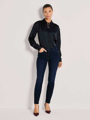 Skinny Jean MADELEINE en bleu : devant