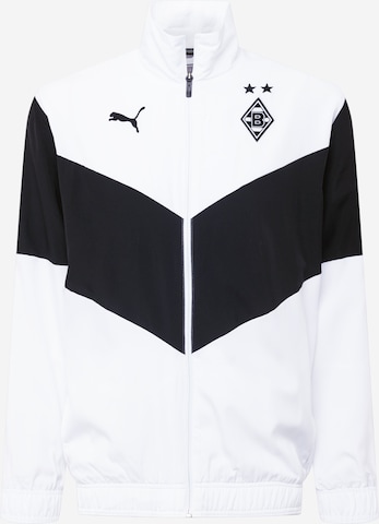 PUMA Athletic Jacket in White: front