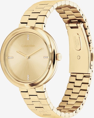 auksinė Calvin Klein Analoginis (įprasto dizaino) laikrodis 'TWISTED BEZEL': priekis