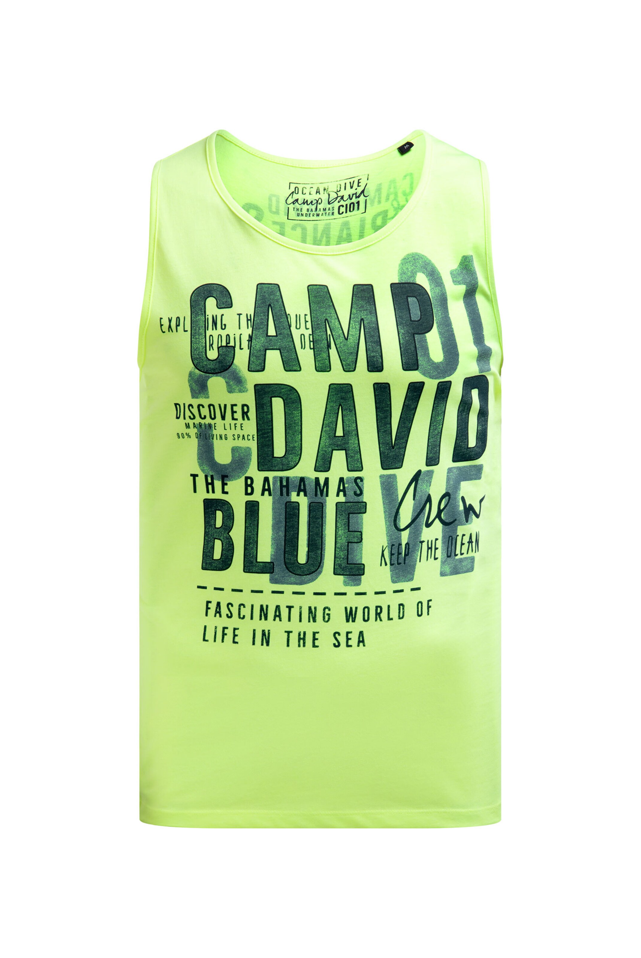 CAMP DAVID Shirt in Yellow: front