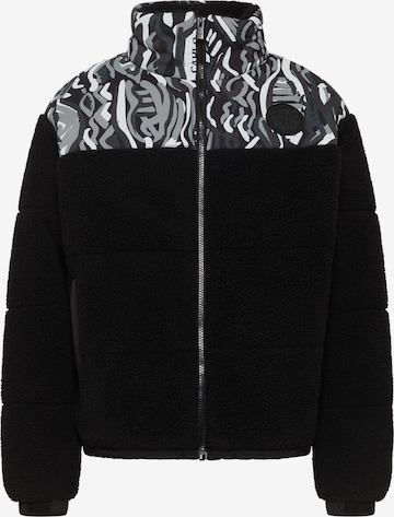 Veste d’hiver Carlo Colucci en noir : devant