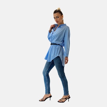 Elara Shirt dress in Blue