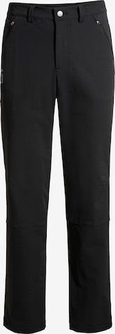 VAUDE Regular Workout Pants 'Strathcona II' in Black: front