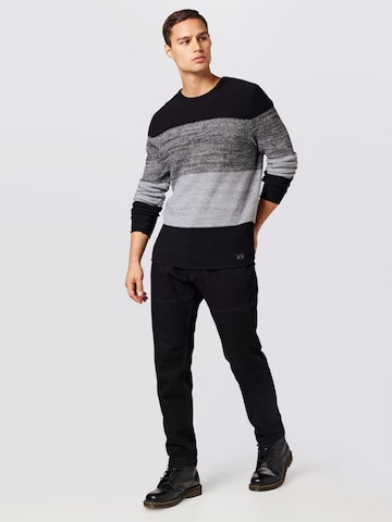 Key Largo Regular Fit Pullover 'Jogi' i sort