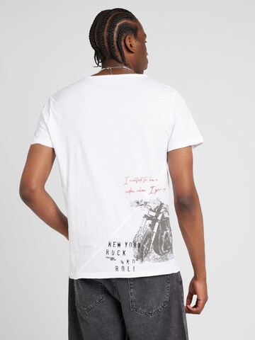 T-Shirt 'CAFE RACER' Key Largo en blanc