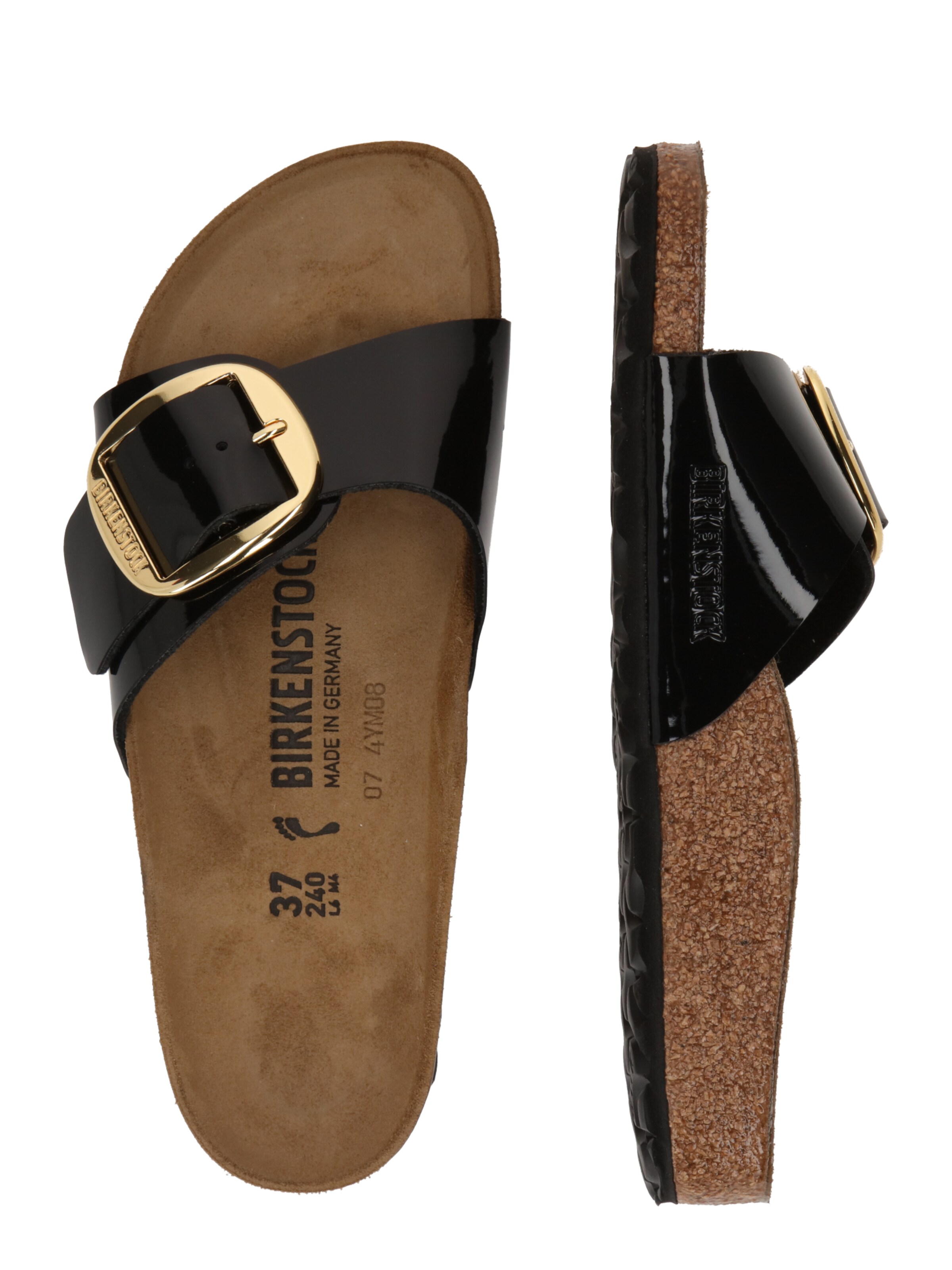 BIRKENSTOCK Mules 'Madrid Big Buckle' in Black