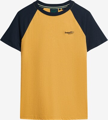 T-Shirt Superdry en jaune : devant