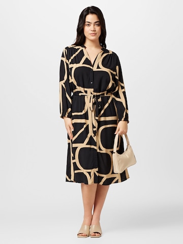 ONLY Carmakoma Shirt Dress in Black