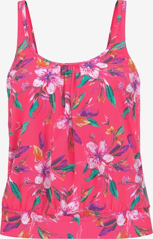 LASCANA Bustier Tankini-overdel i pink: forside