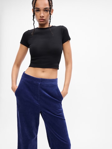 MSCH COPENHAGEN Wide leg Trousers 'Geggo' in Blue