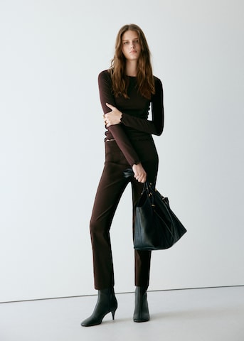 MANGO Shirt 'CURLITA' in Brown