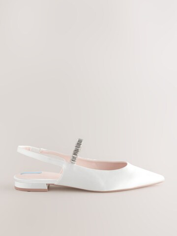 Ballerines à lanières 'Forever Comfort' Next en blanc