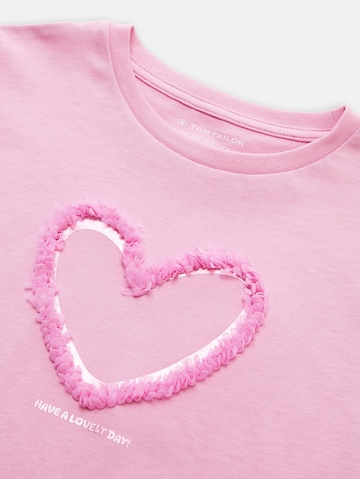 TOM TAILOR Shirt in Pink